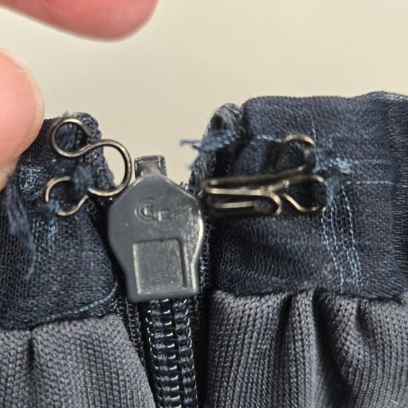 Cynthia Rowley Navy and Peach Maxi Skirt - Picture 9 of 9